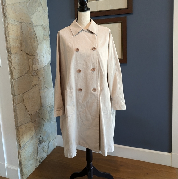 Marni Hidden Path of Light Trenchcoat in Sand Cotton - Picture 5 of 10